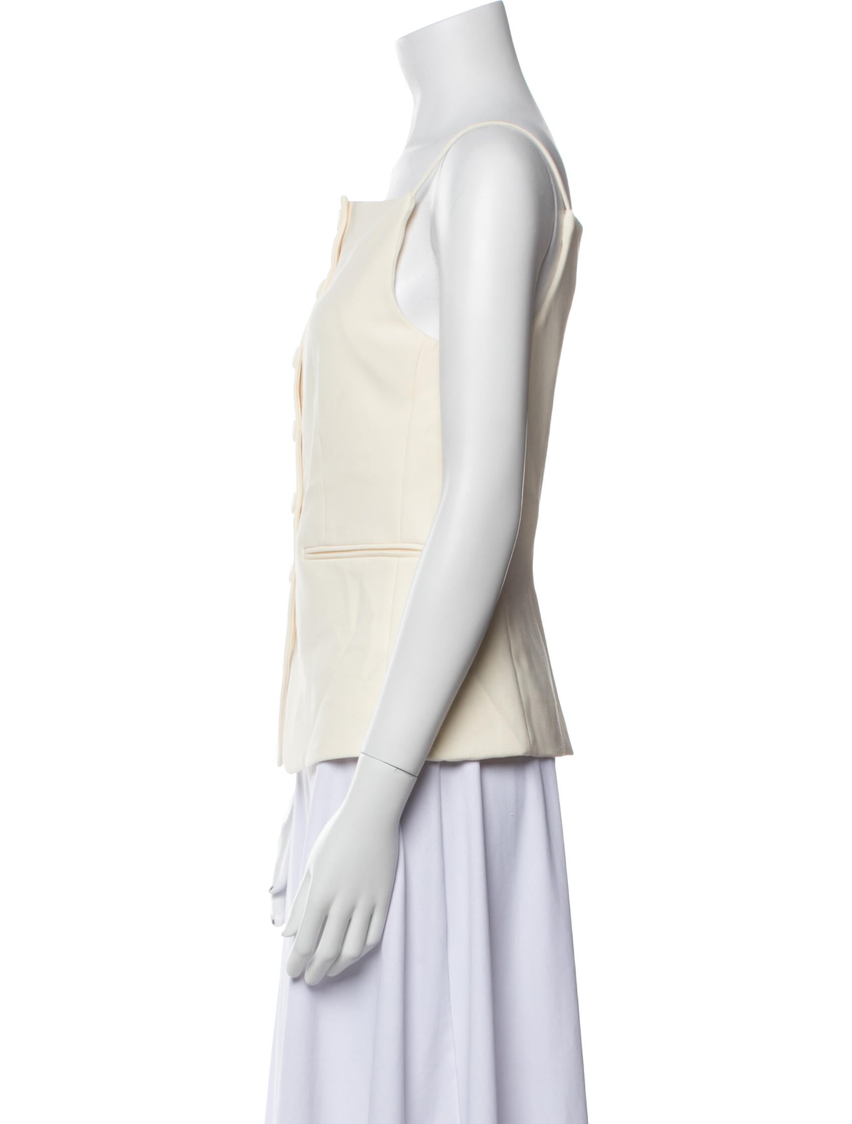 Staud Square Neckline Sleeveless Top