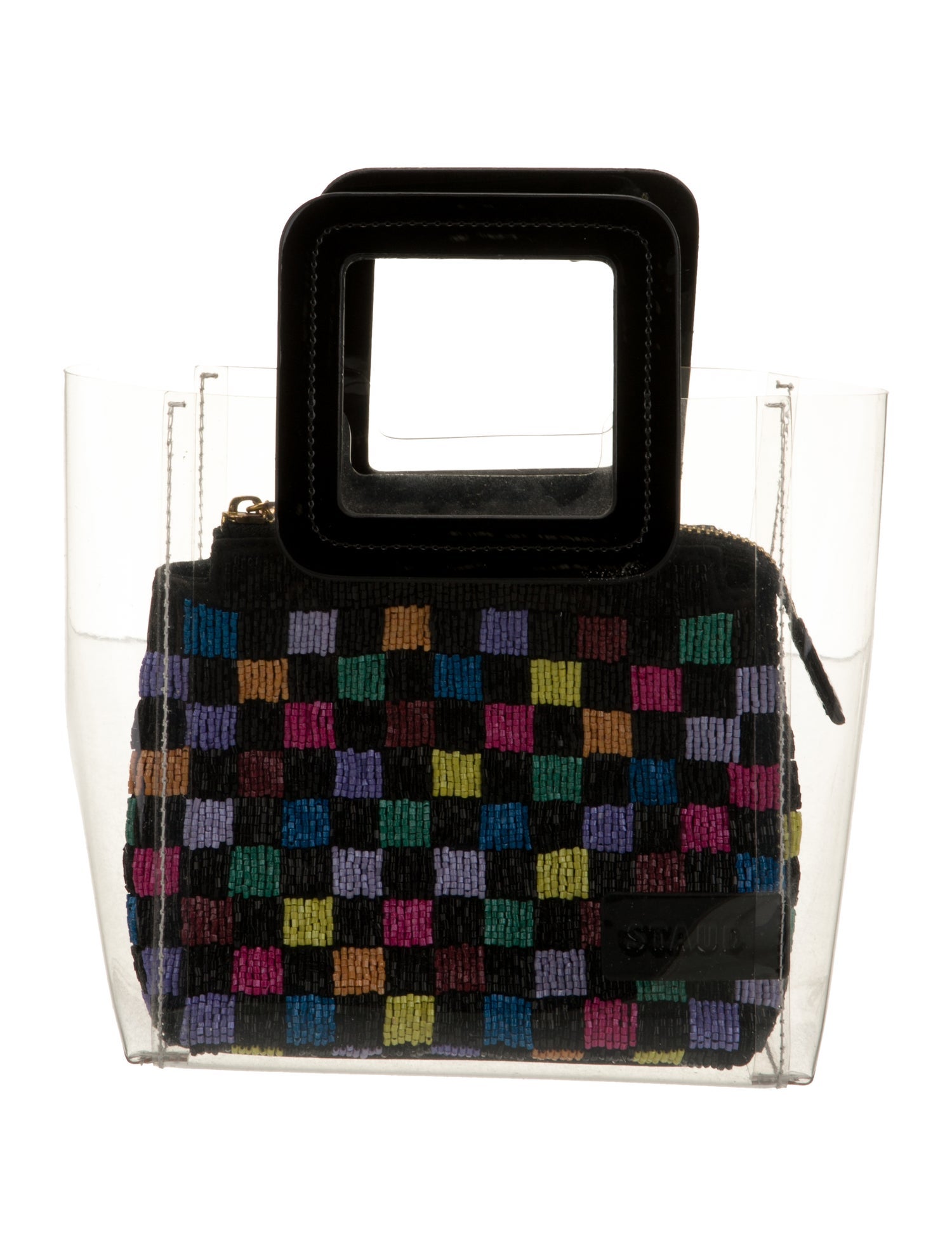 Staud PVC Top Handle Bag