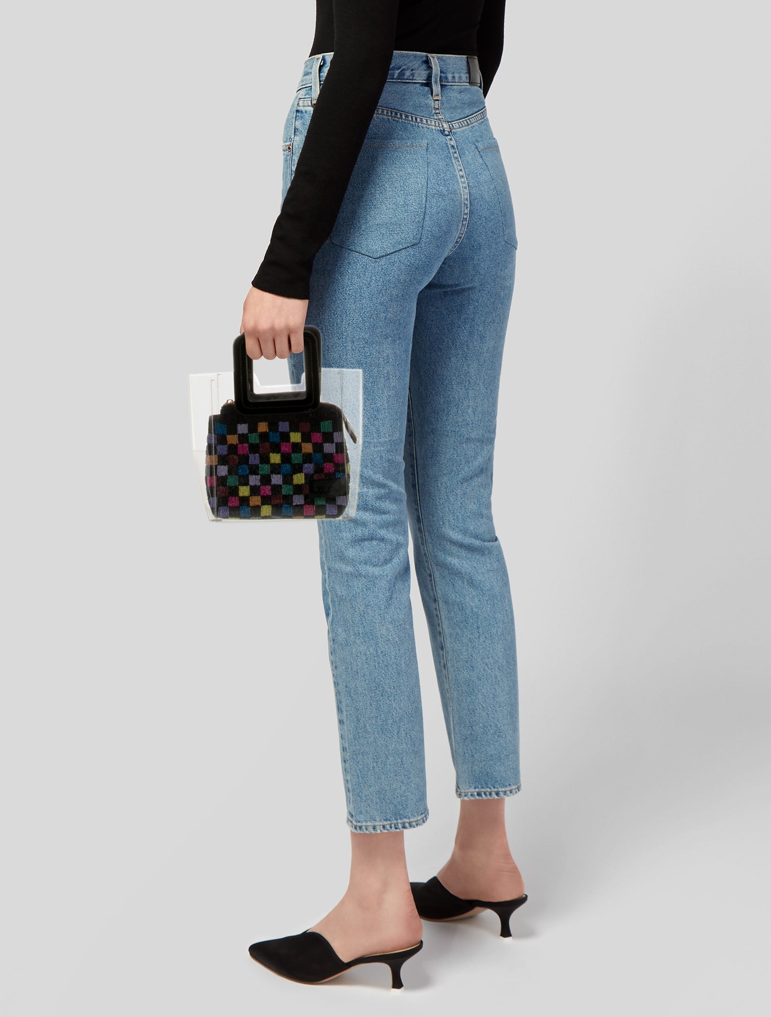 Staud PVC Top Handle Bag