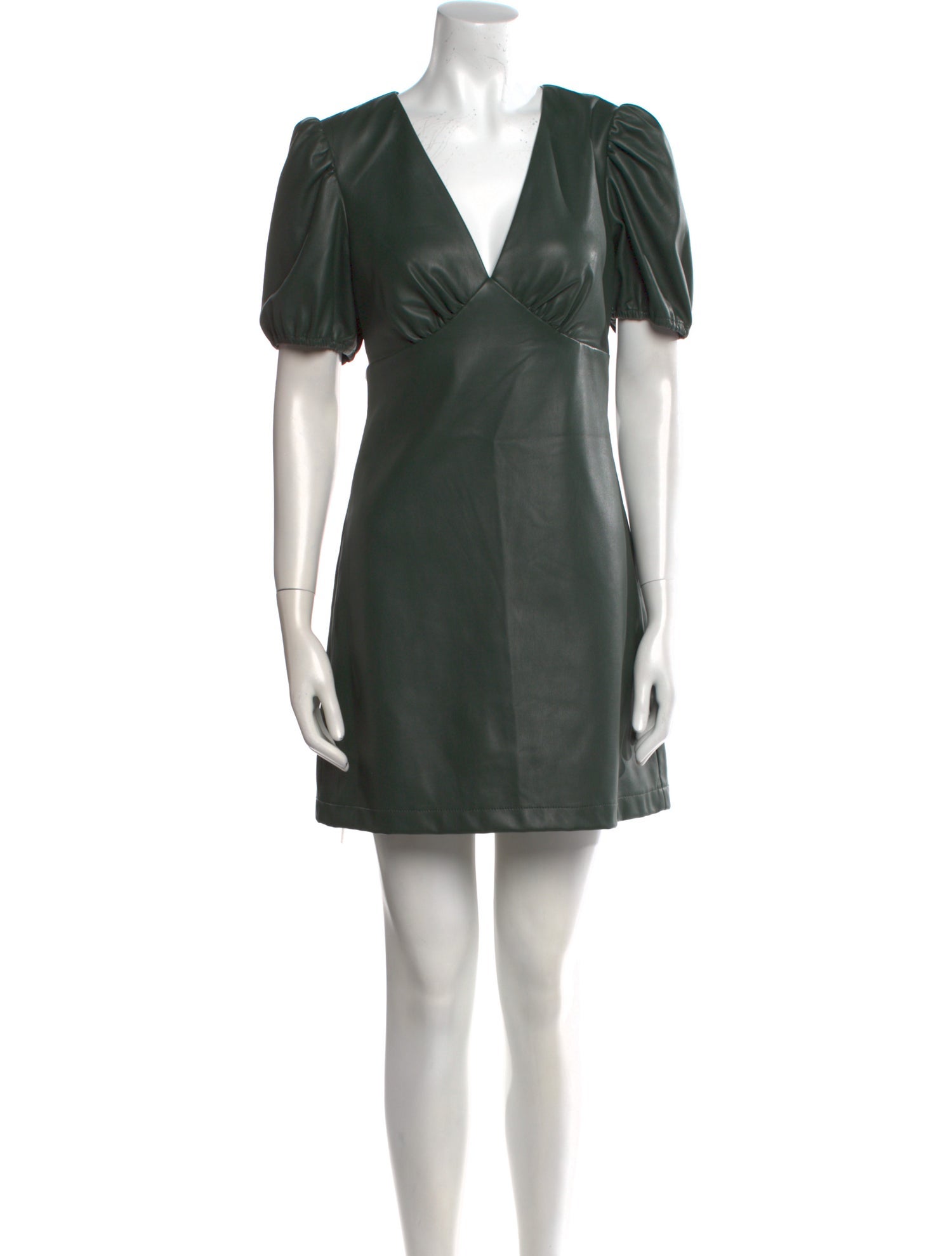 Staud V-Neck Mini Dress