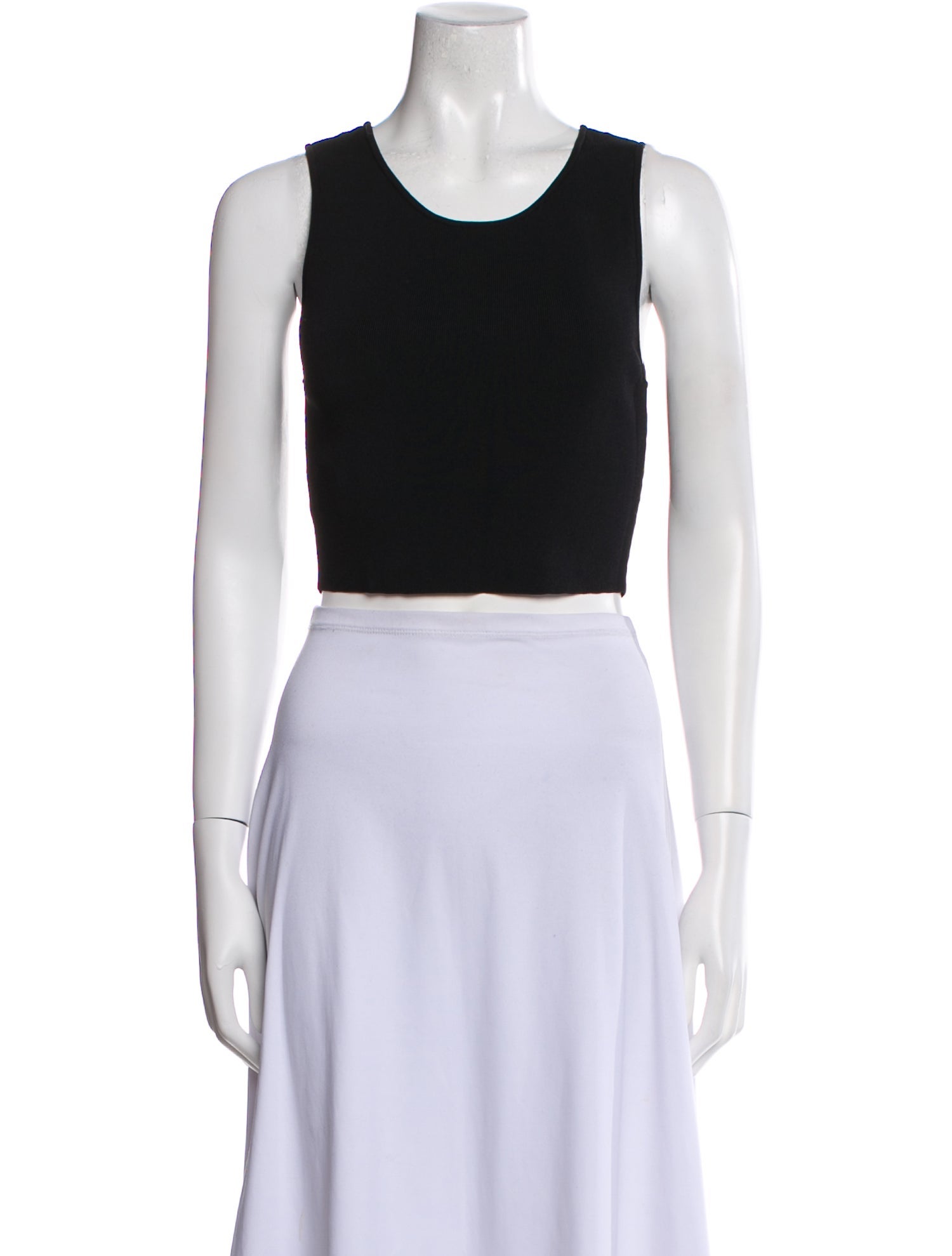 Staud Scoop Neck Sleeveless Crop Top
