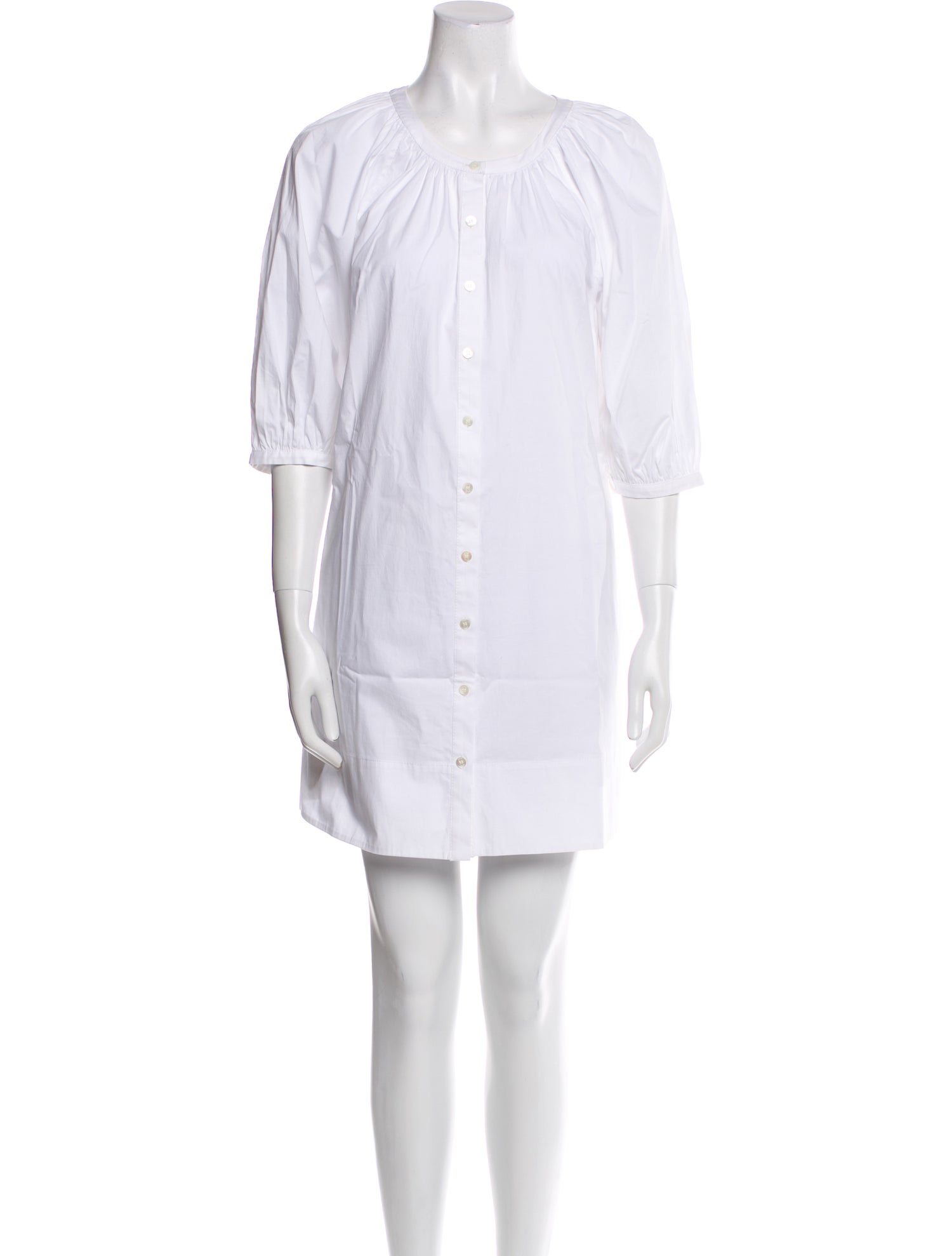 Staud Scoop Neck Mini Dress