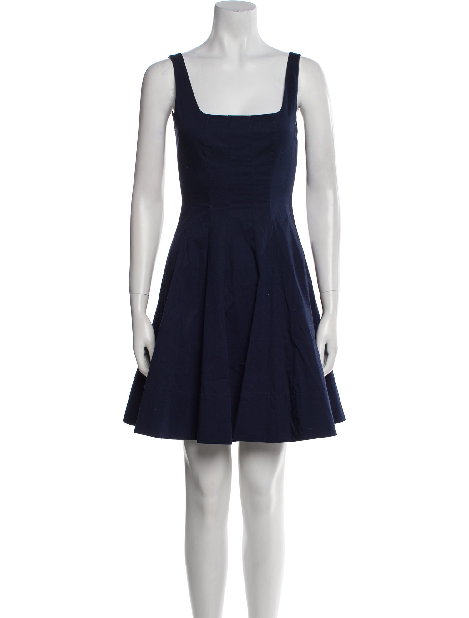 Staud Square Neckline Mini Dress