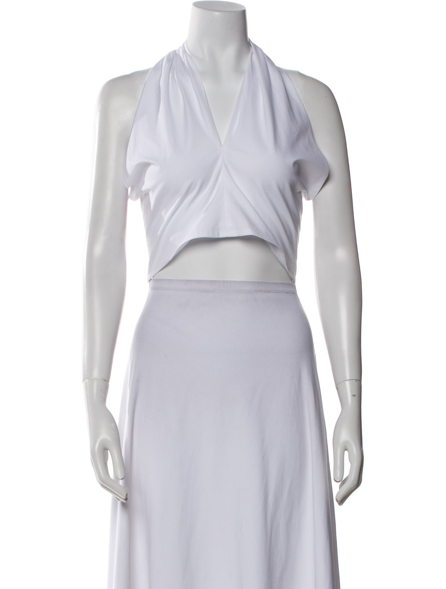 Staud V-Neck Sleeveless Crop Top