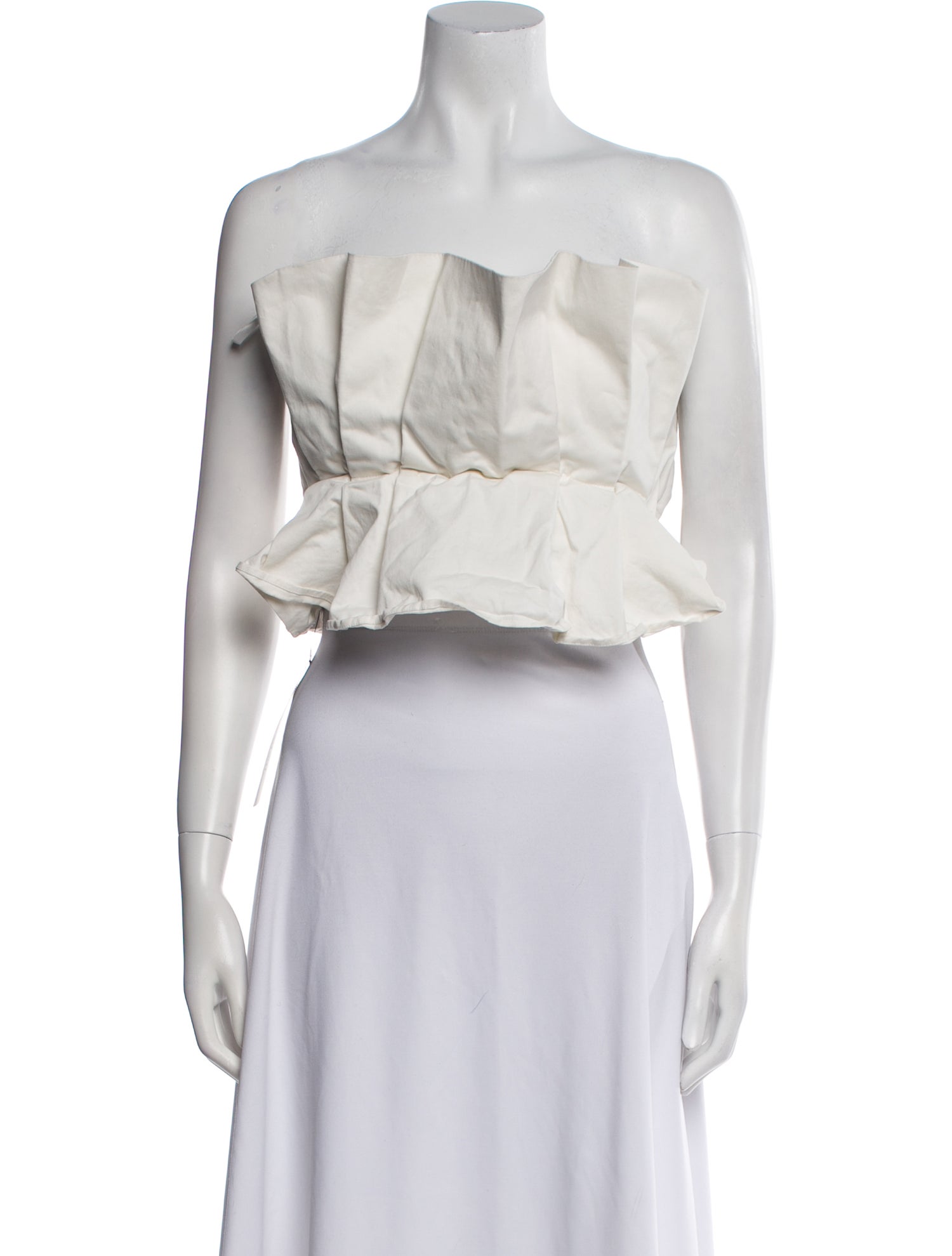 Staud Strapless Crop Top