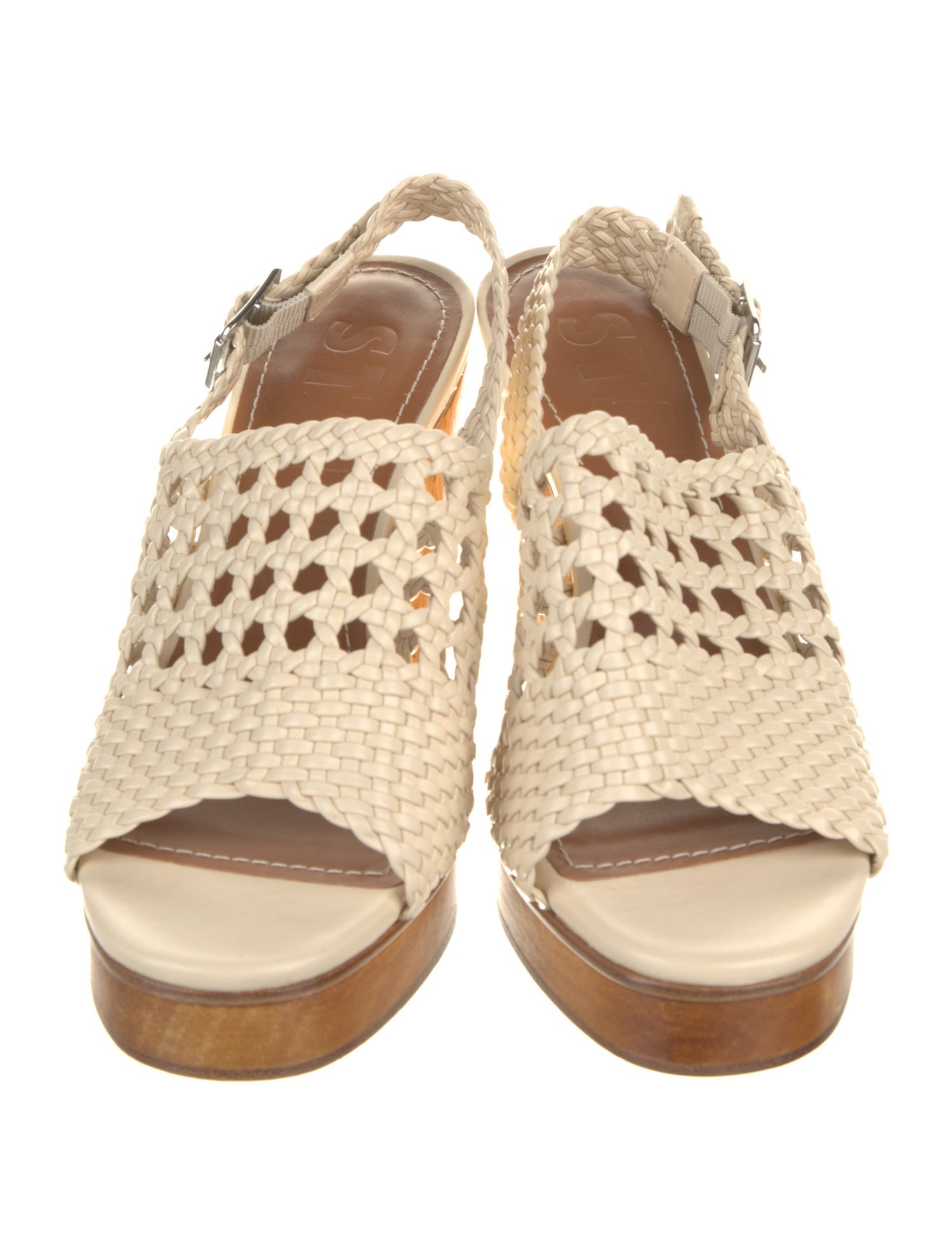 Staud Leather Slingback Sandals