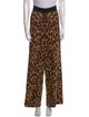 Staud Animal Print Wide Leg Pants
