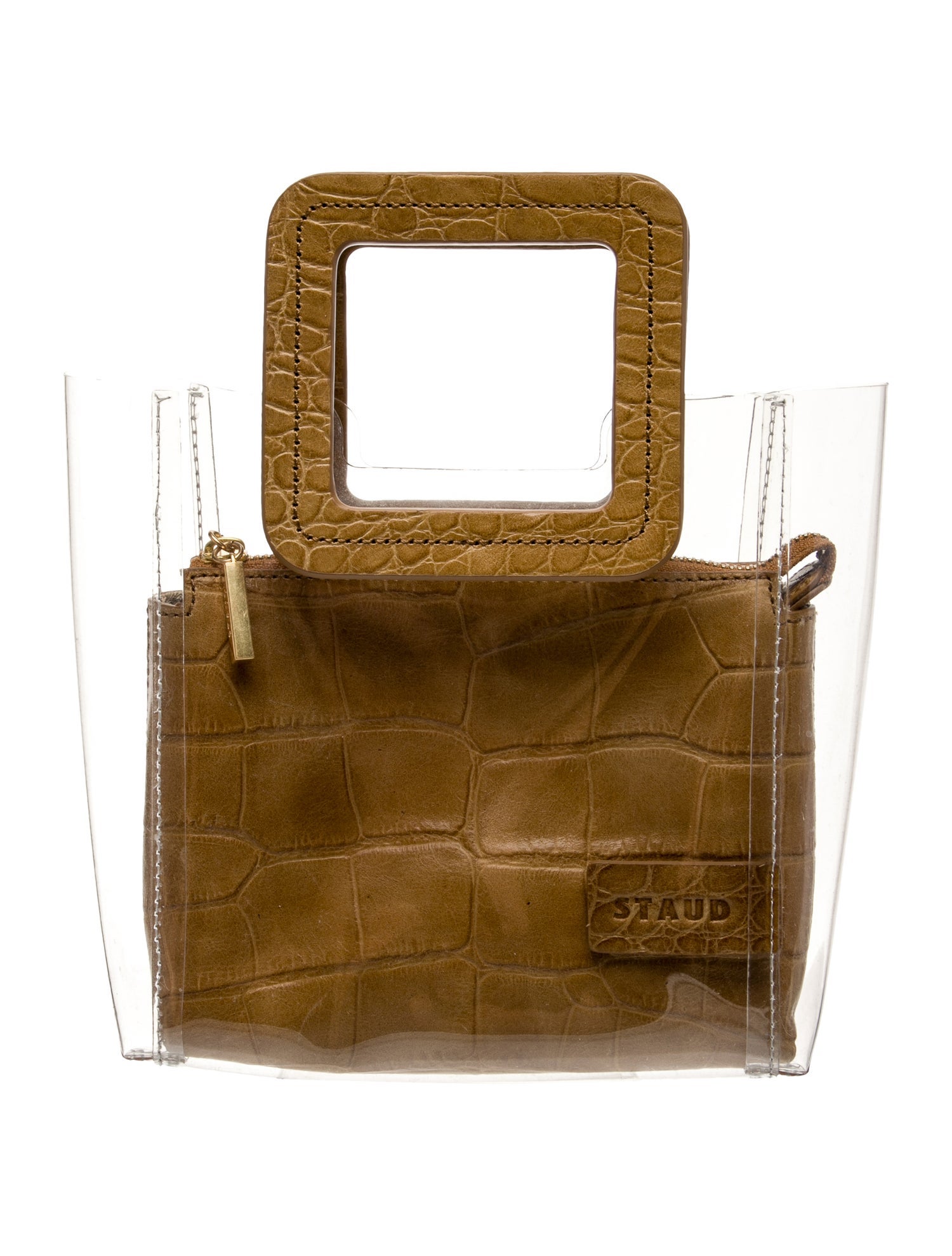 Staud PVC Top Handle Bag