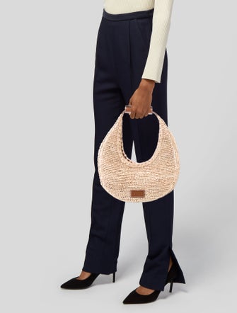 Staud Straw Shoulder Bag