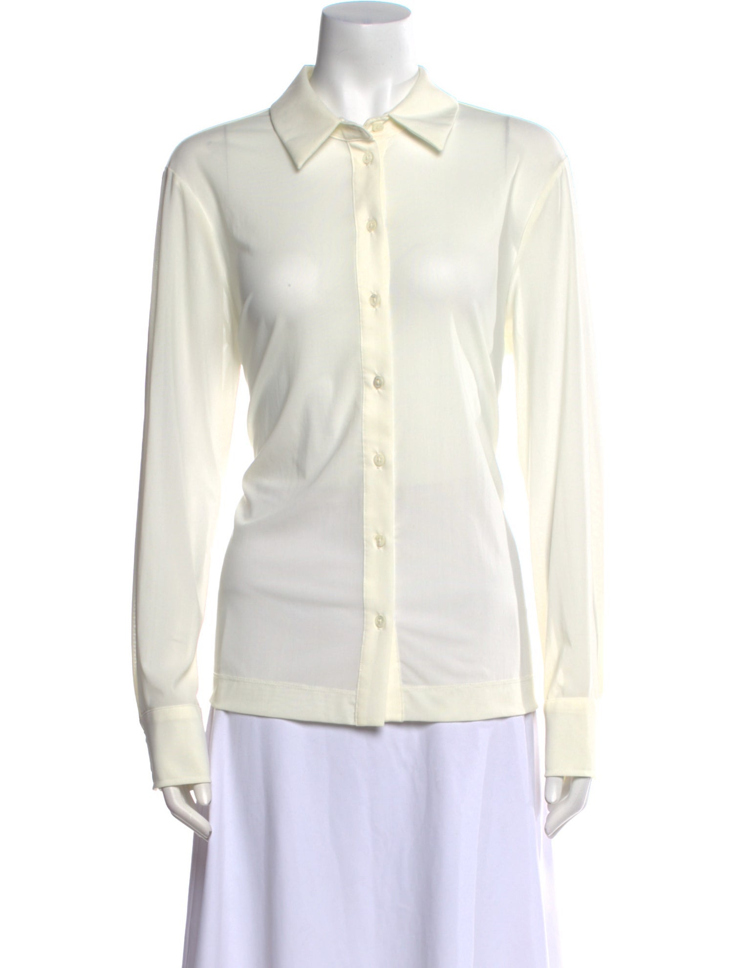 Staud Long Sleeve Button-Up Top