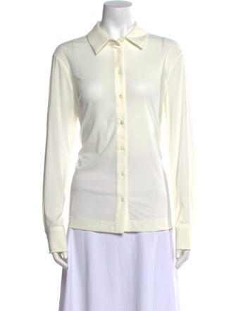 Staud Long Sleeve Button-Up Top