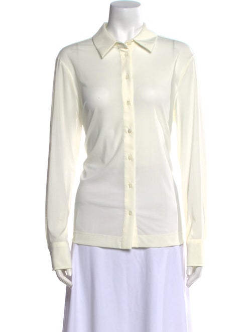 Staud Long Sleeve Button-Up Top