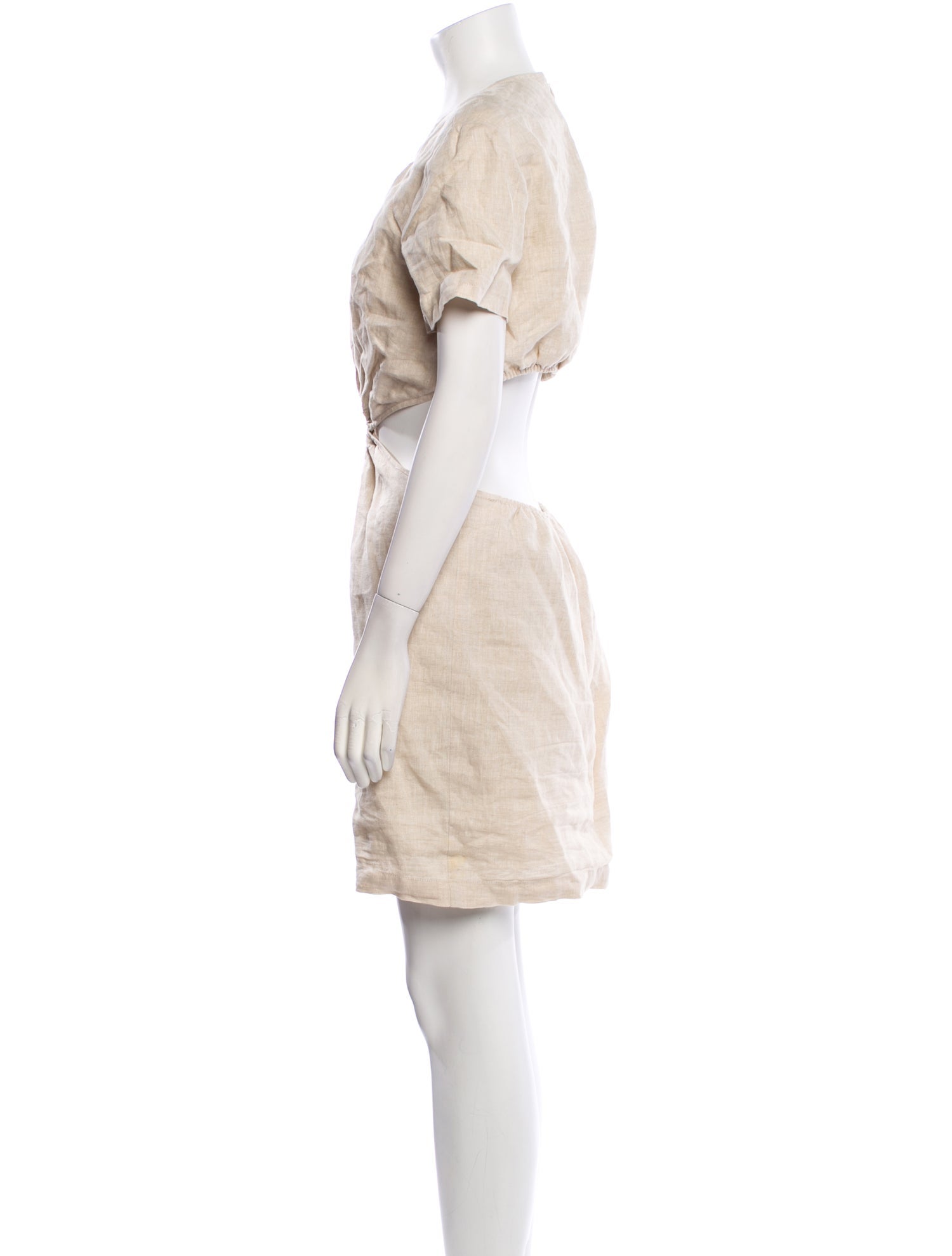 Staud Linen Mini Dress