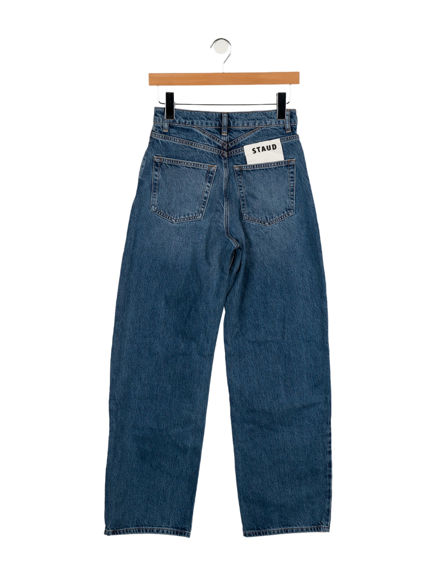 Staud High-Rise Wide Leg Jeans