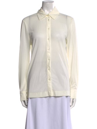 Staud Long Sleeve Button-Up Top