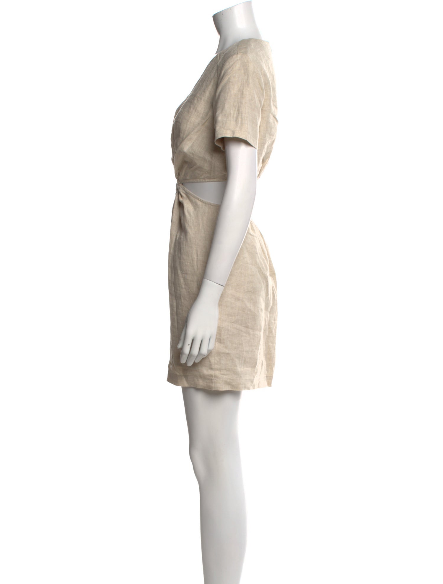 Staud Linen Mini Dress
