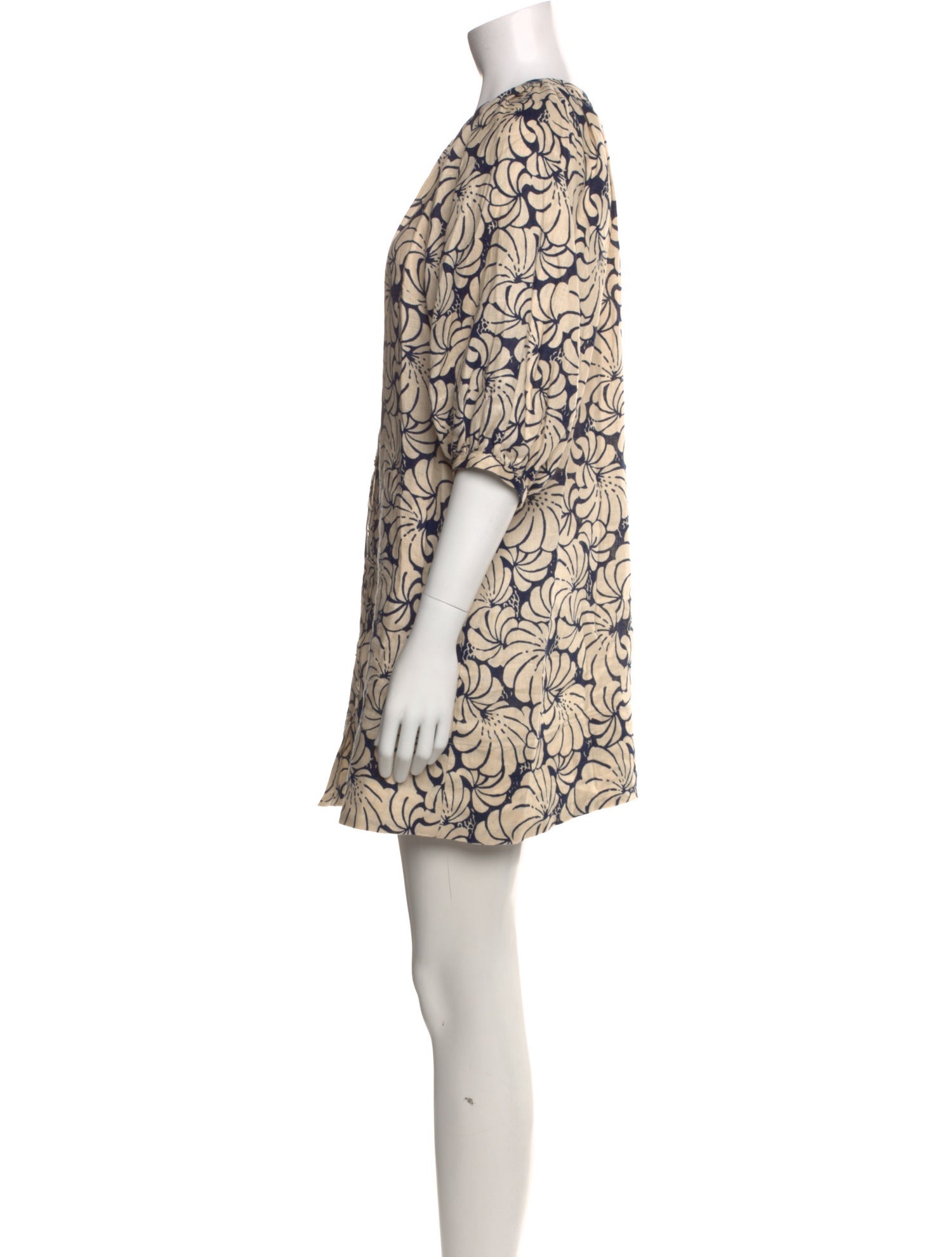 Staud Linen Mini Dress