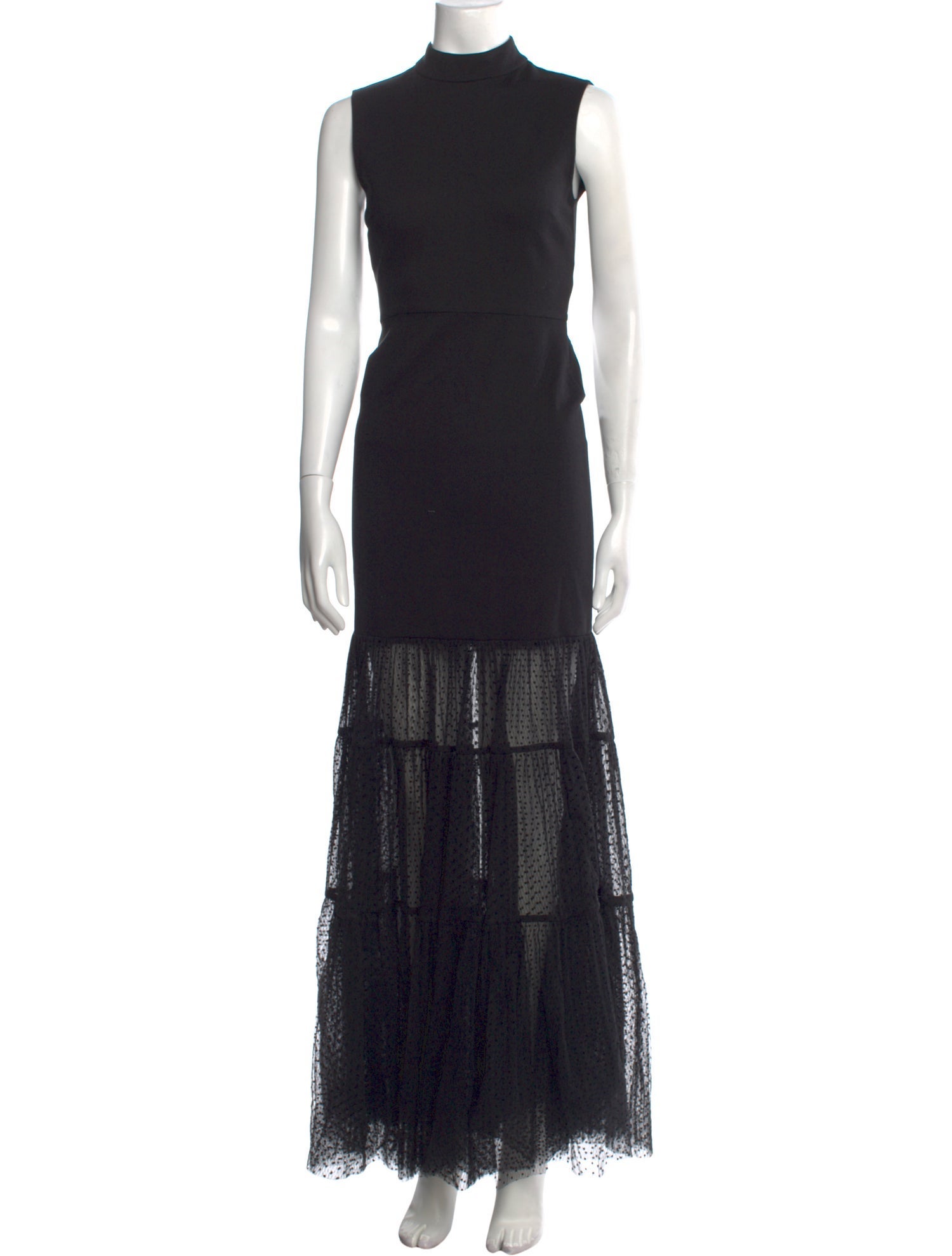 Staud Mock Neck Long Dress