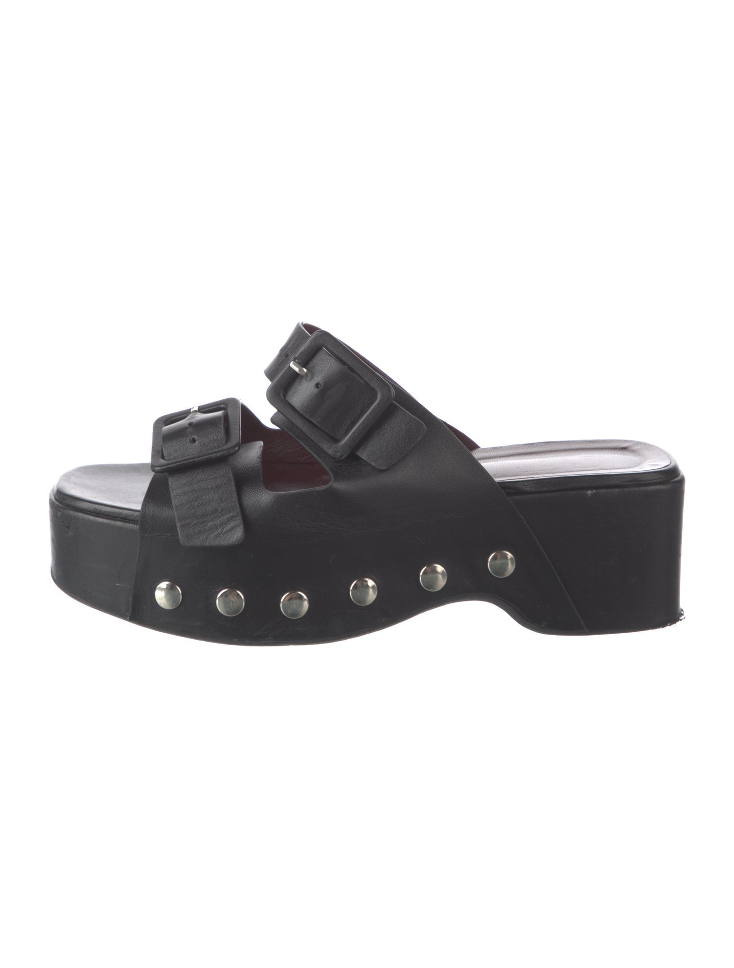 Staud Leather Slides