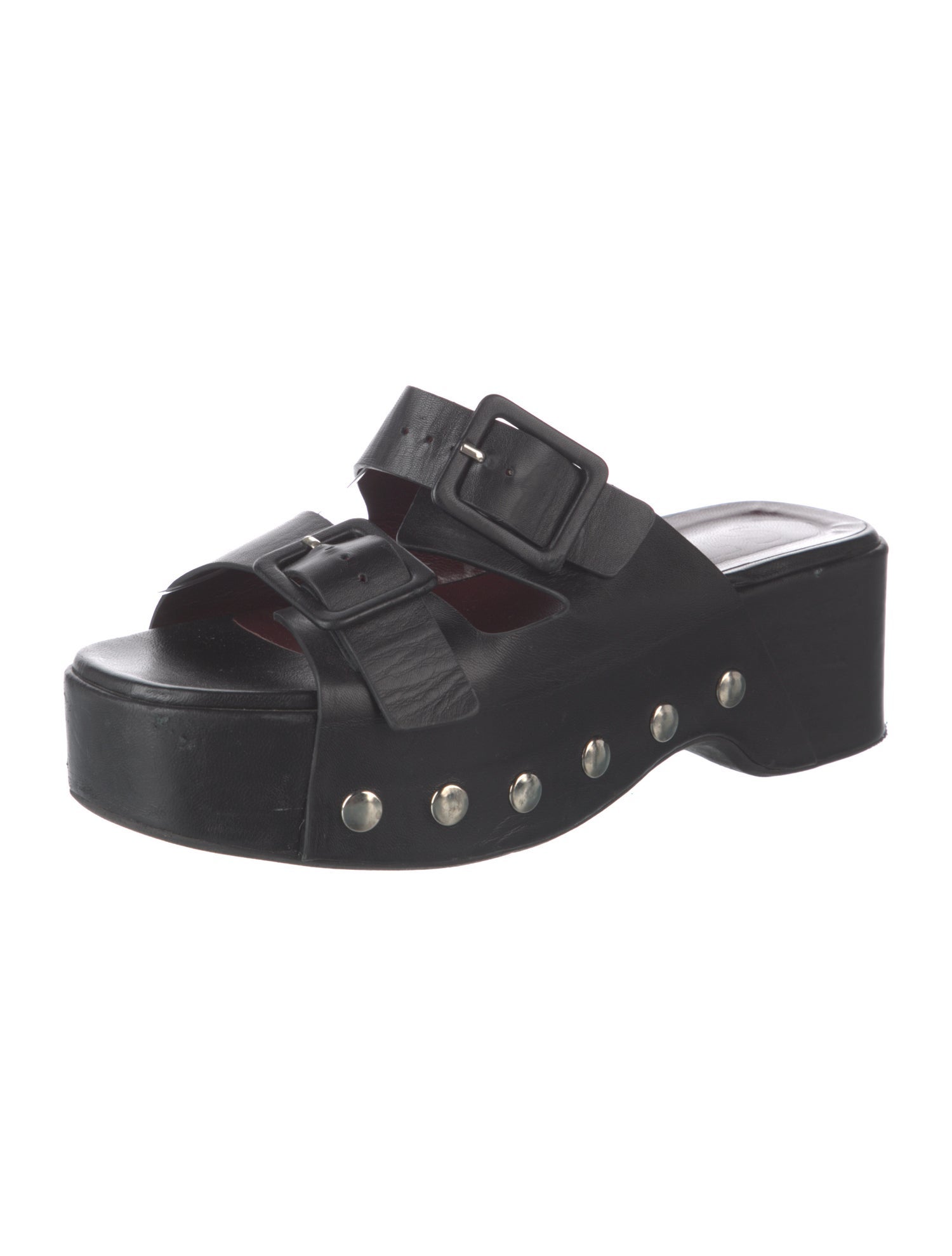 Staud Leather Slides