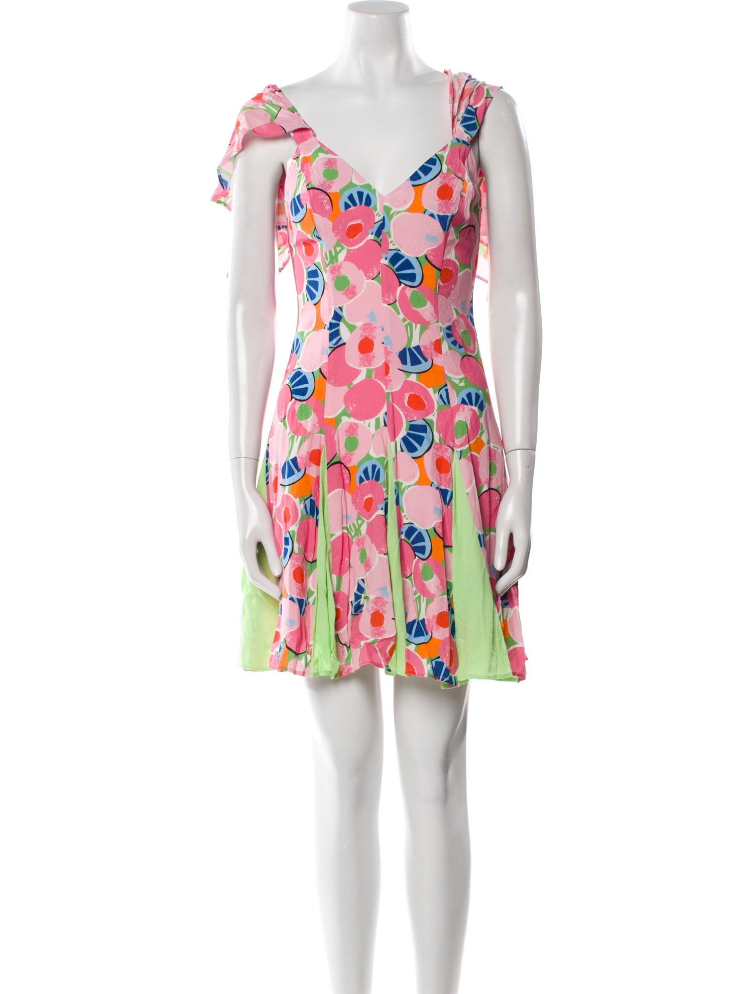 Staud Floral Print Mini Dress