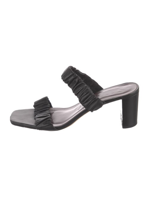 Staud Leather Printed Slides