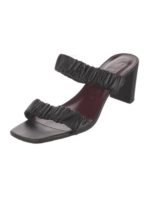 Staud Leather Printed Slides