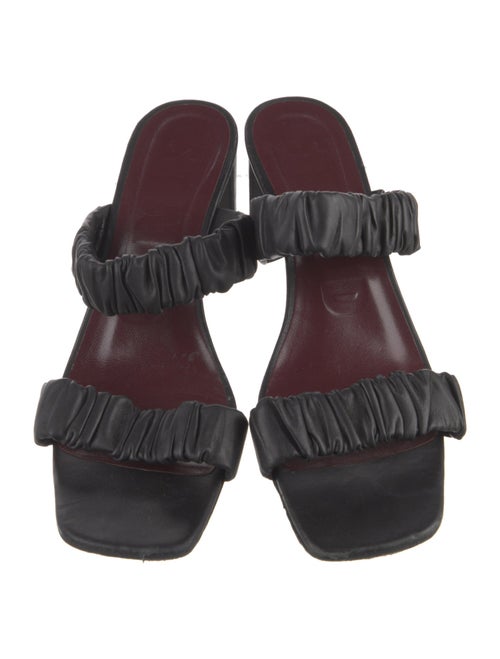 Staud Leather Printed Slides