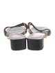 Staud Leather Chain-Link Accents Slides