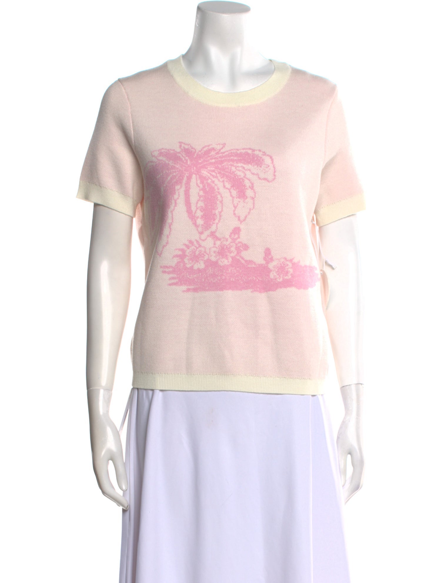 Staud Graphic Print Crew Neck T-Shirt w/ Tags