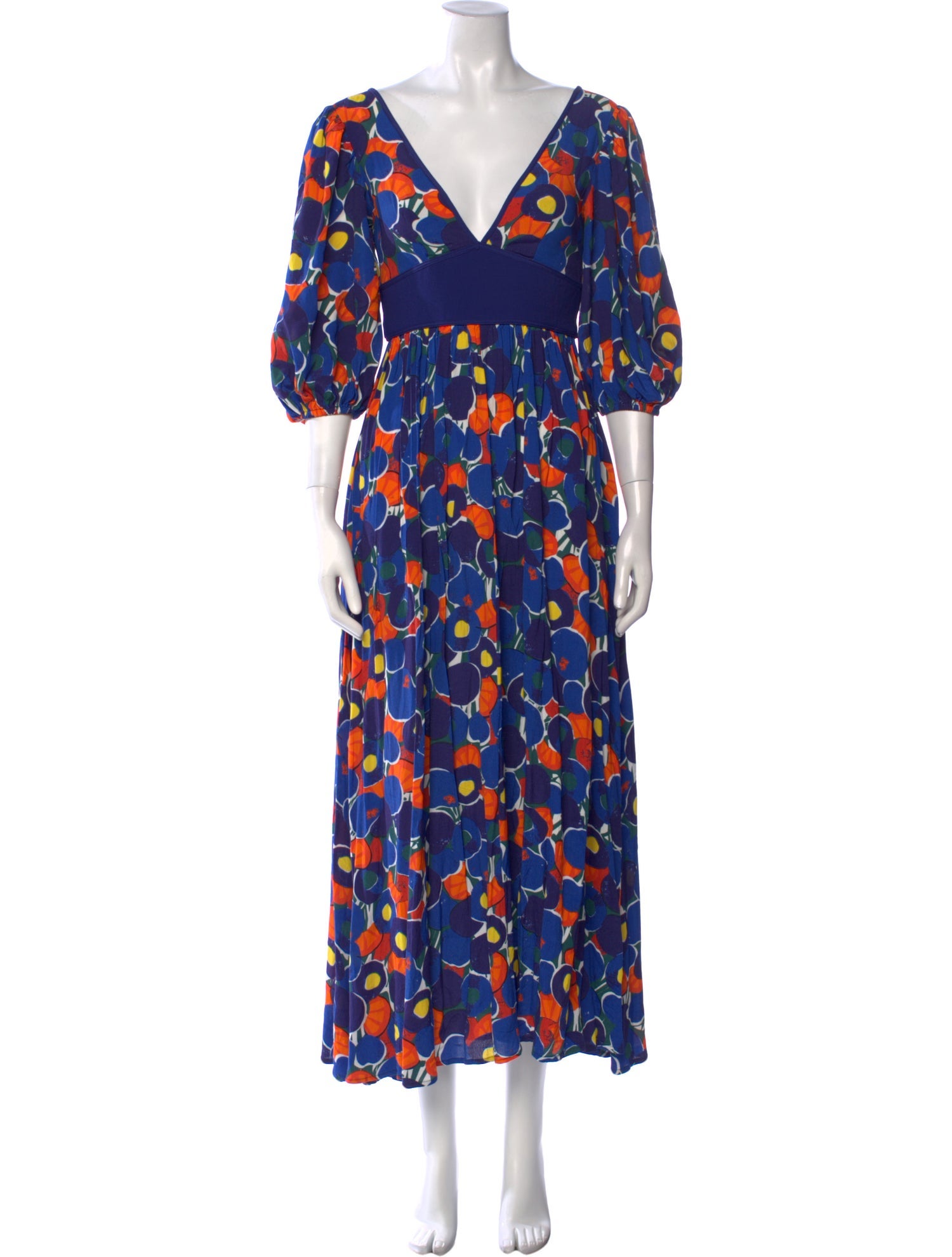 Staud Printed Long Dress