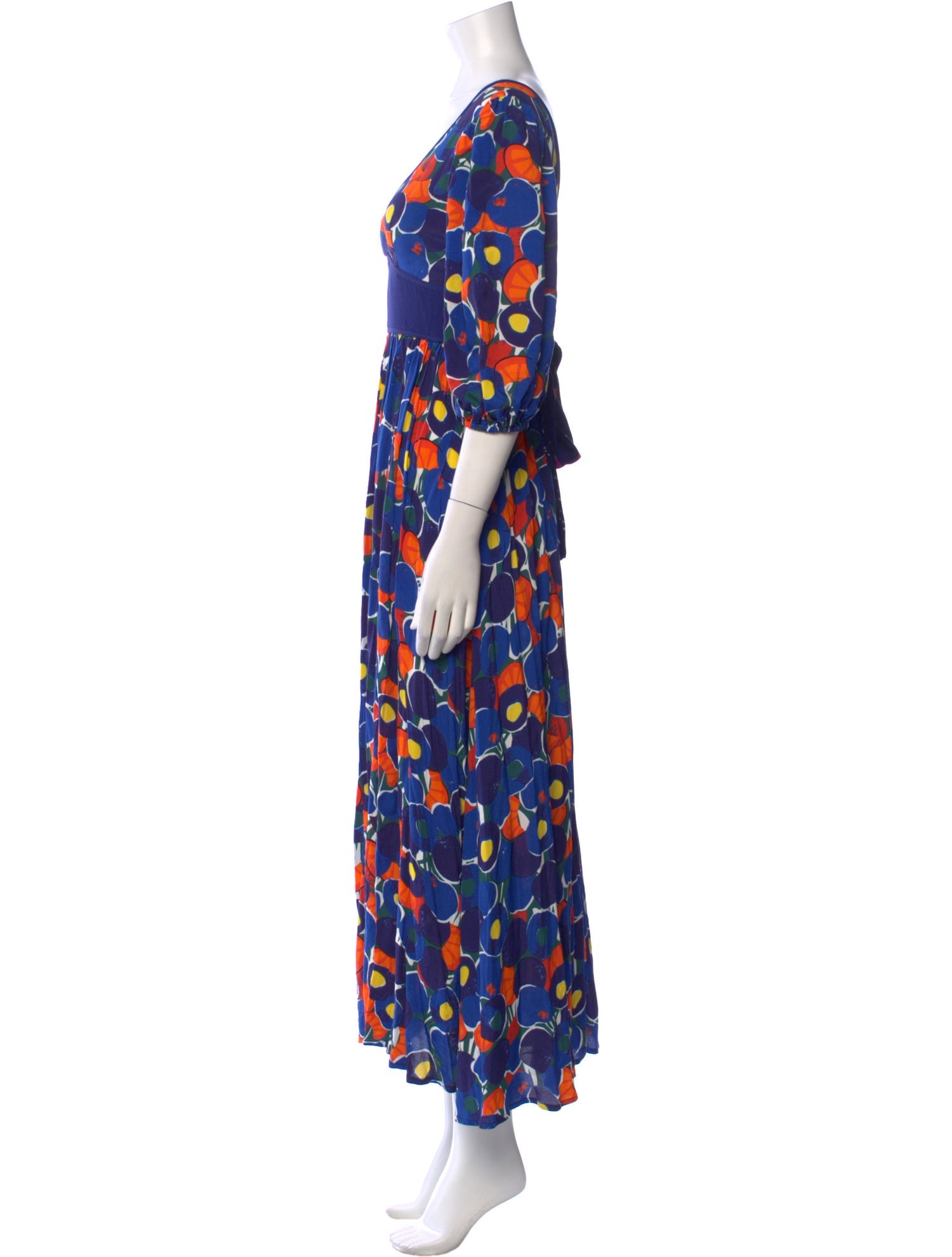 Staud Printed Long Dress