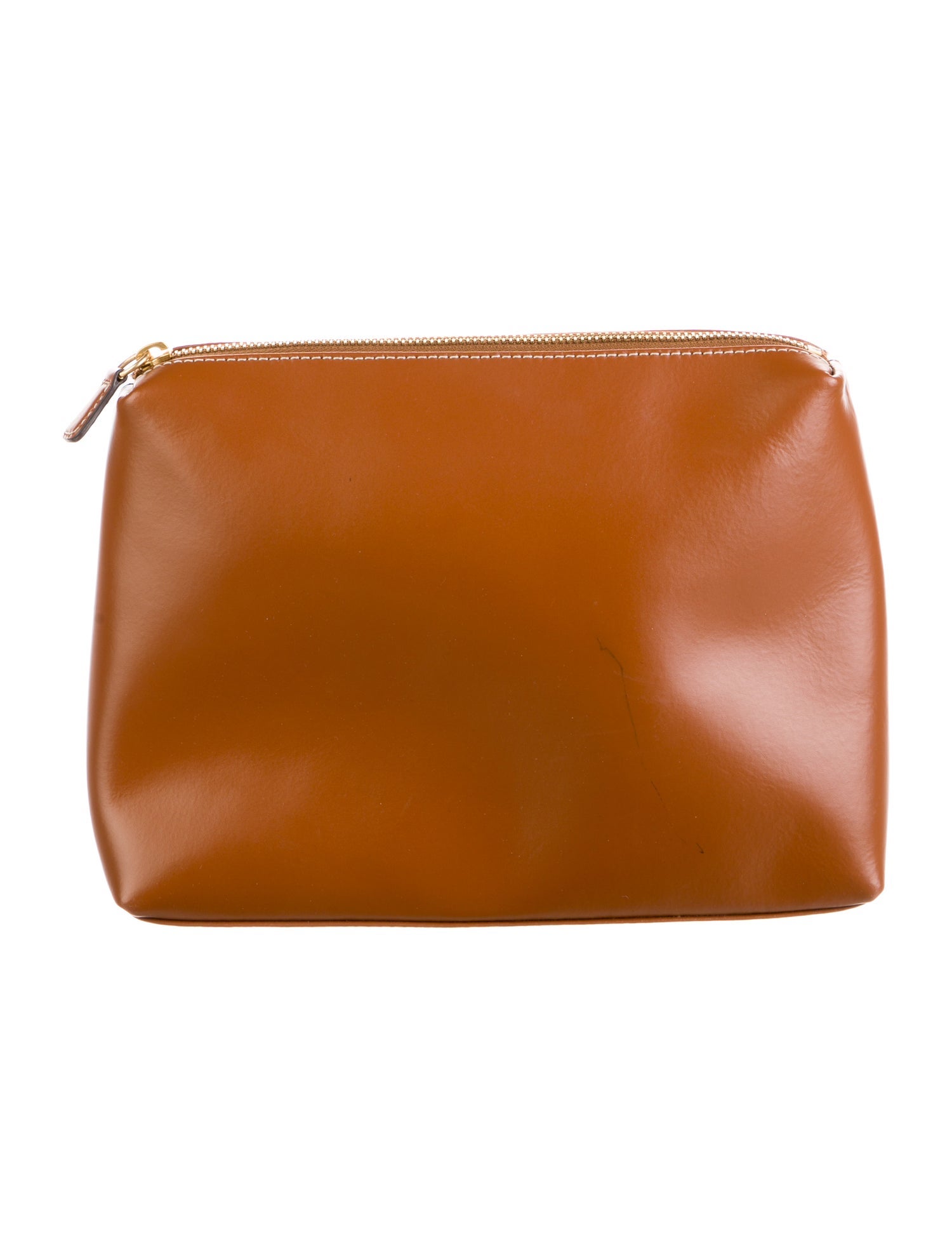 Staud Leather Cosmetic Bag