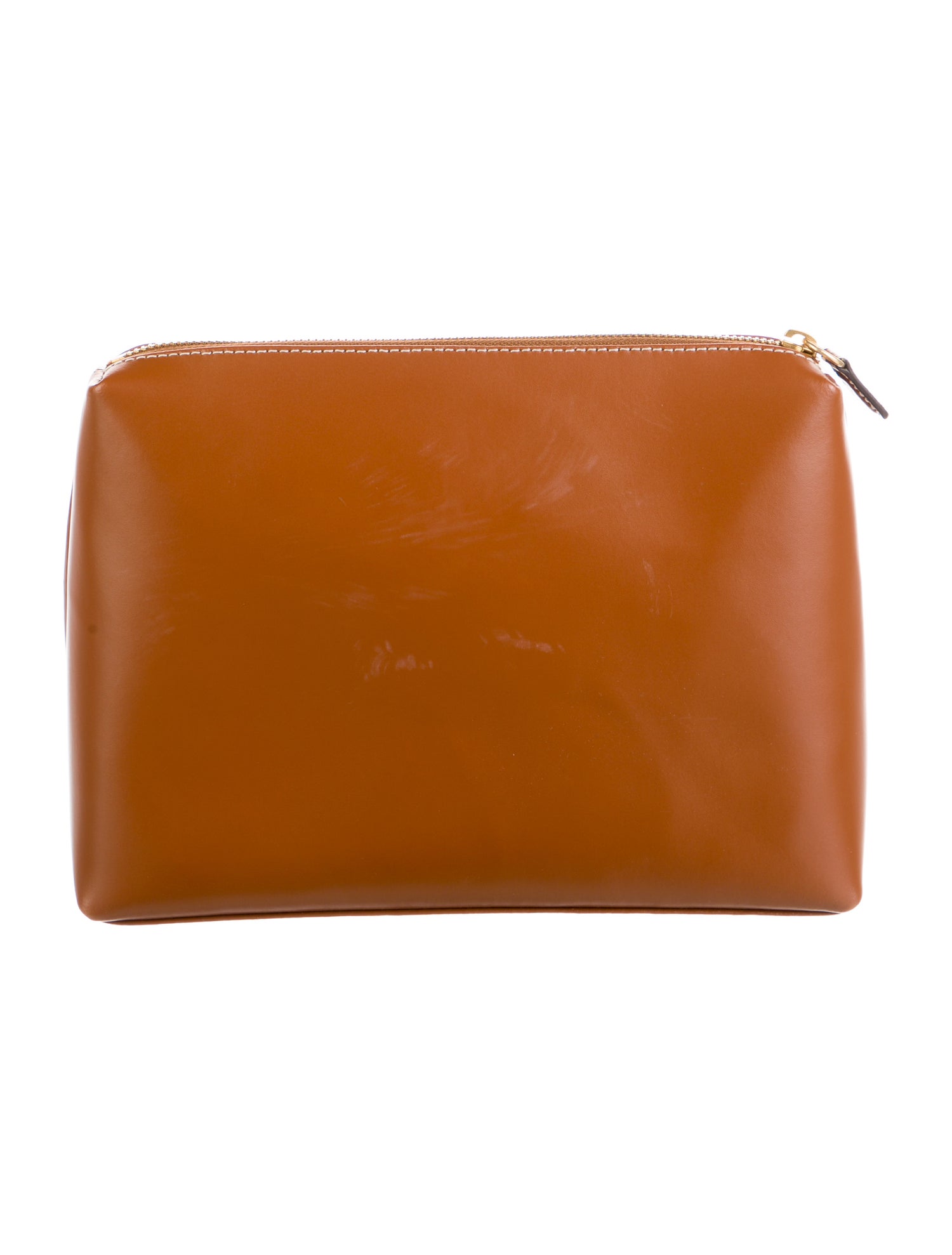 Staud Leather Cosmetic Bag