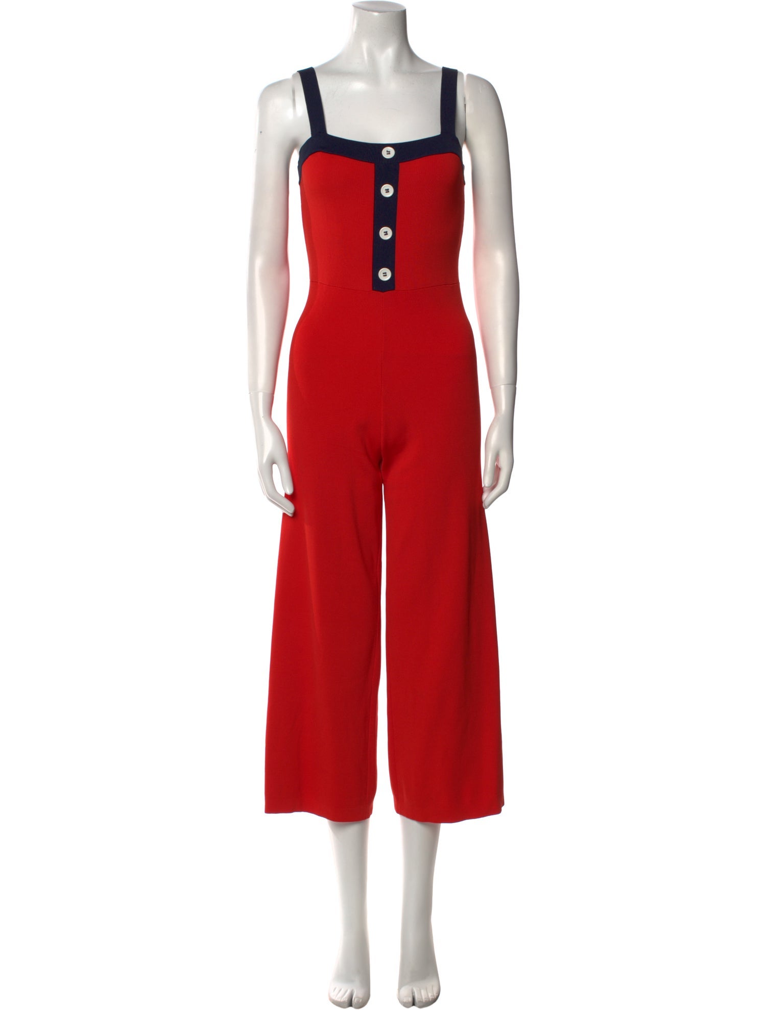 Staud Square Neckline Jumpsuit