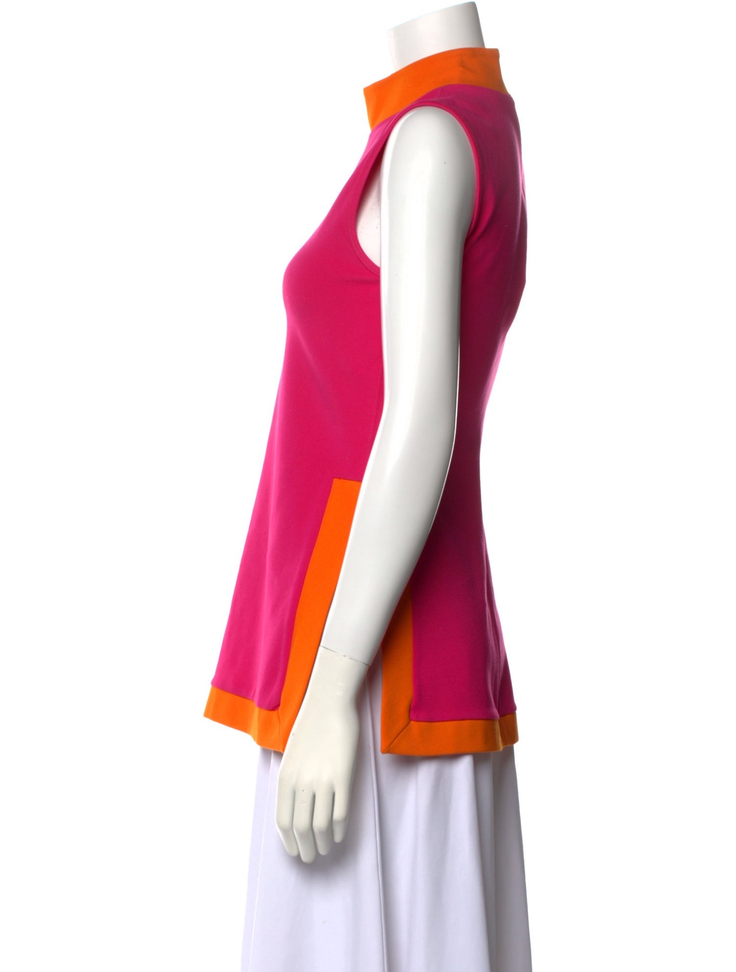Staud Mock Neck Sleeveless Top