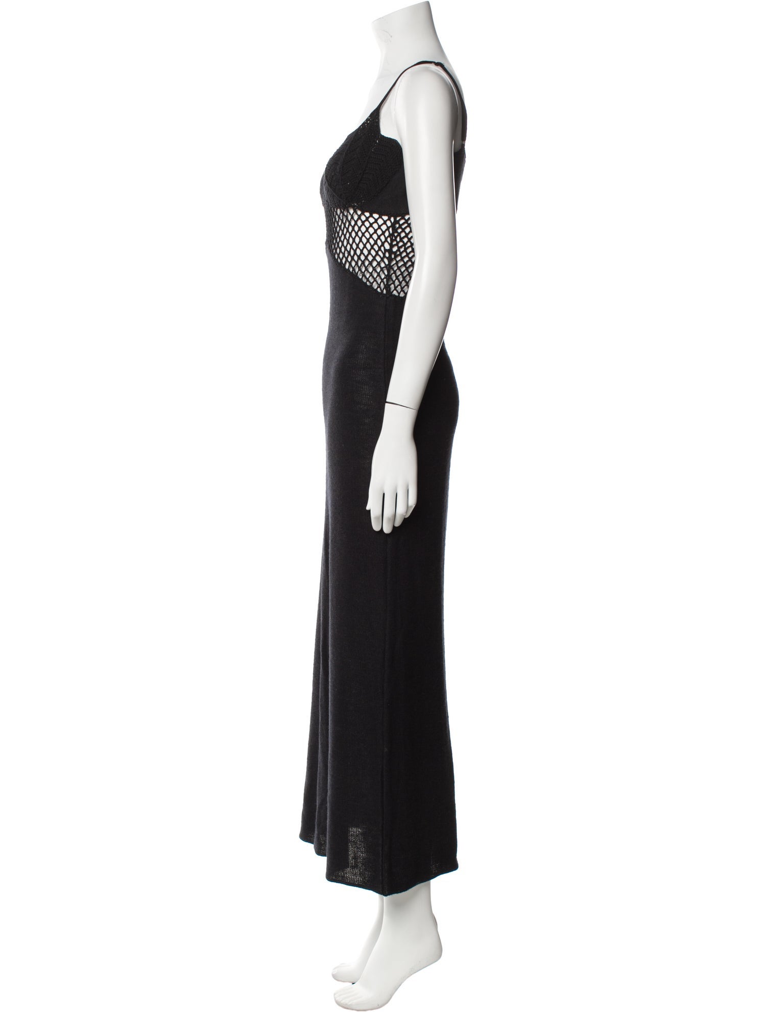 Staud V-Neck Long Dress