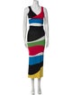 Staud Colorblock Pattern Cutout Accent Skirt Set