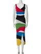 Staud Colorblock Pattern Cutout Accent Skirt Set