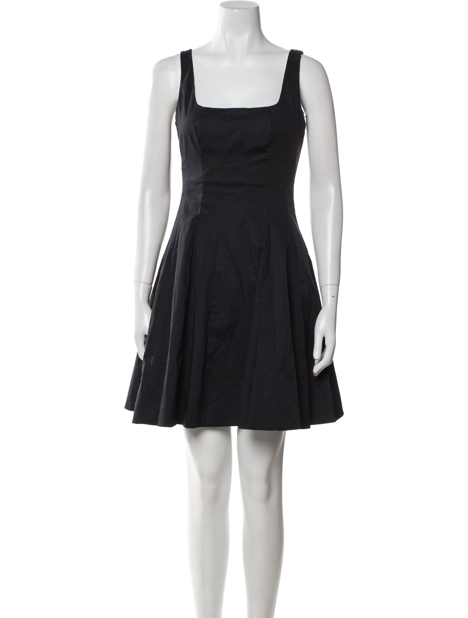 Staud Square Neckline Mini Dress