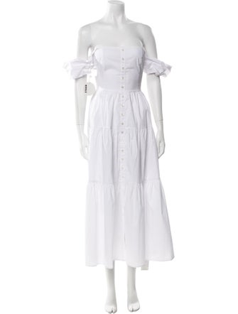 Staud Square Neckline Long Dress