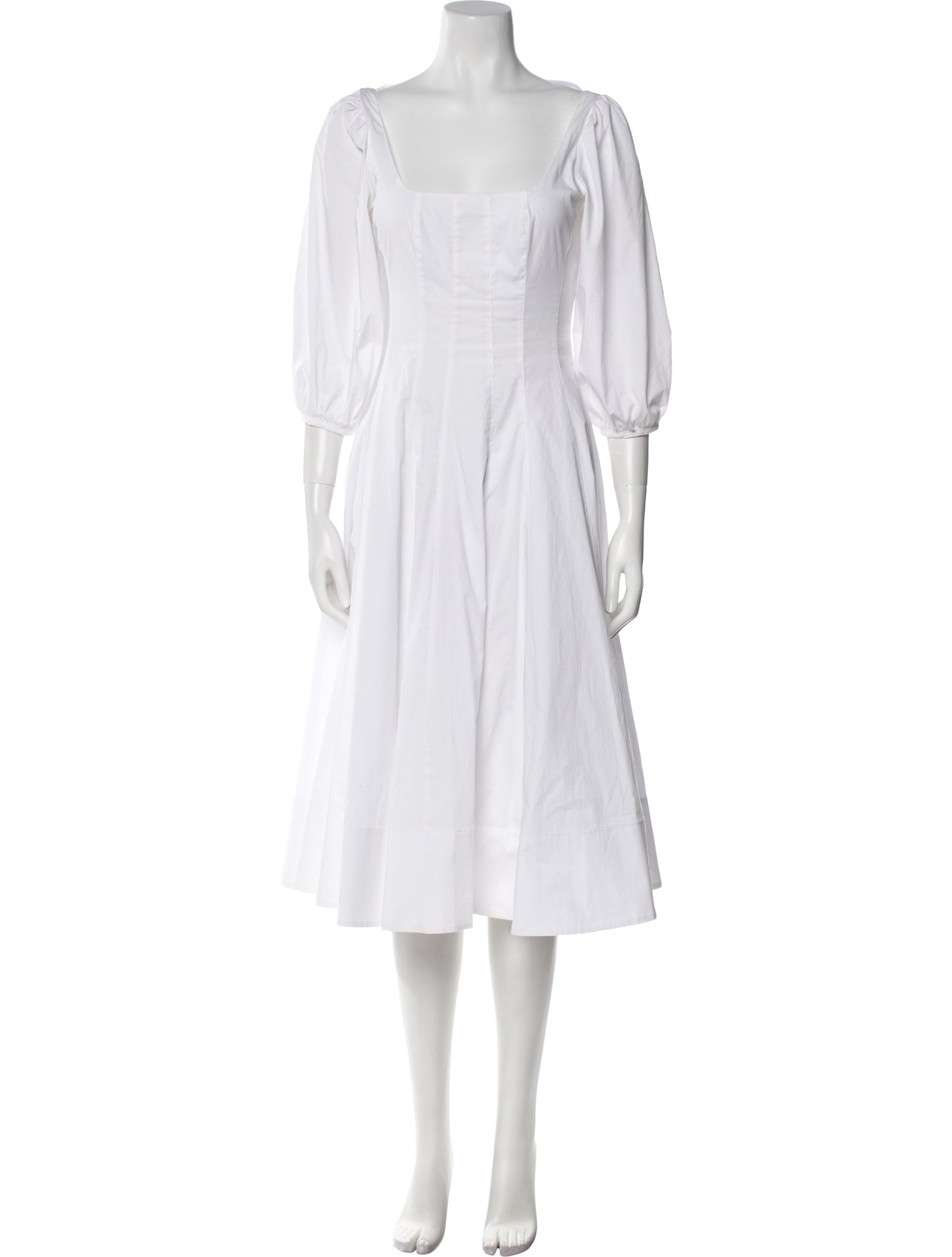 Staud Square Neckline Mini Dress