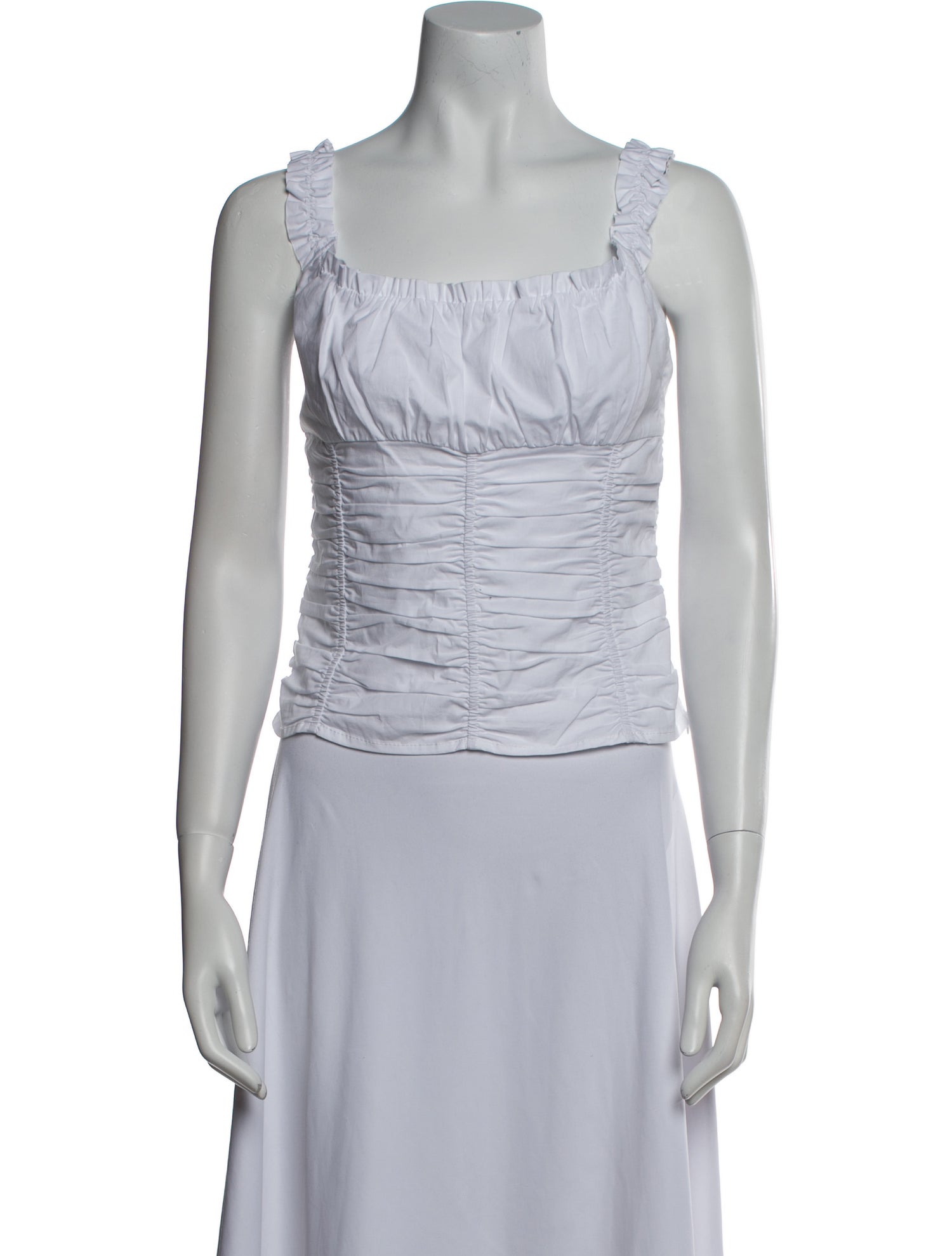 Staud Square Neckline Sleeveless Top
