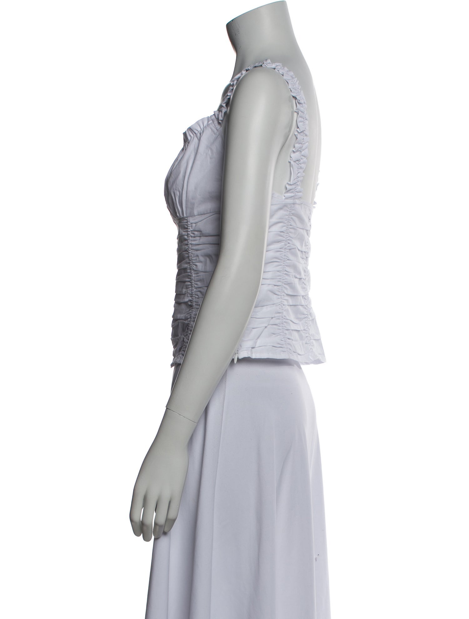 Staud Square Neckline Sleeveless Top