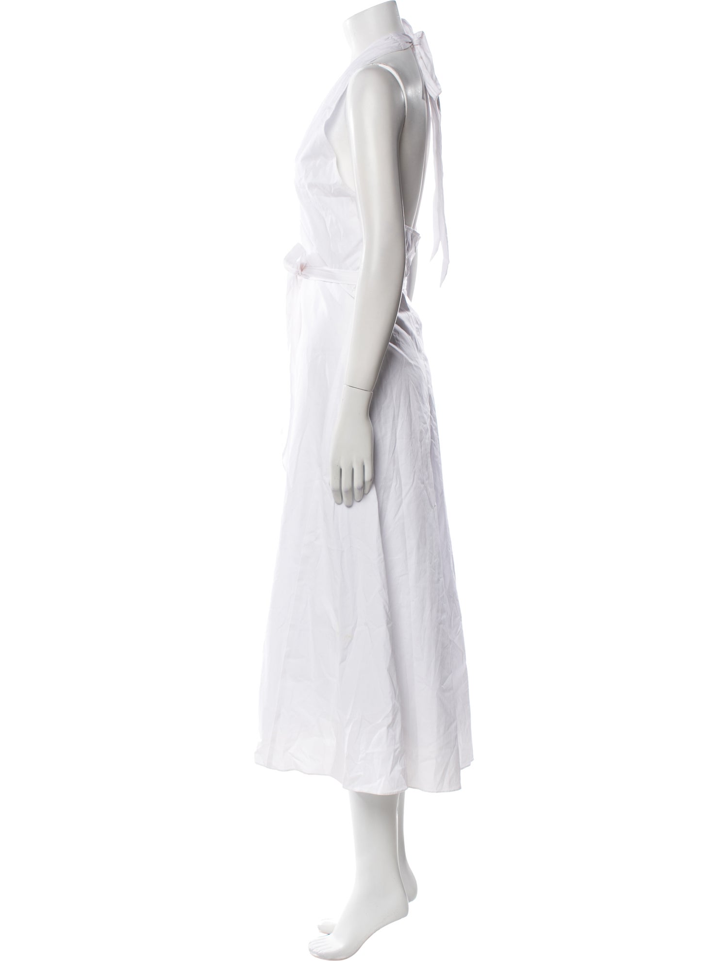 Staud V-Neck Long Dress