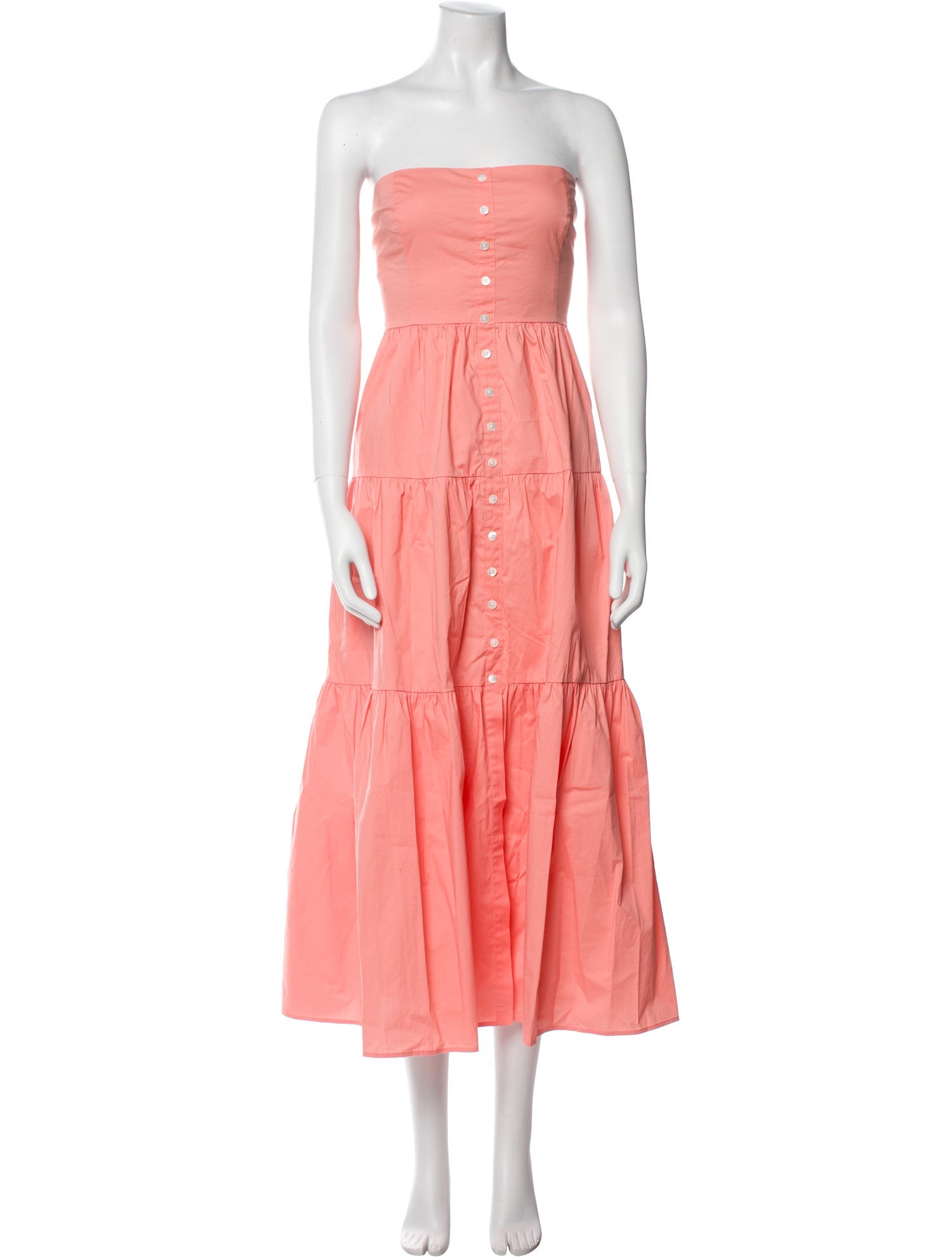 Staud Strapless Midi Length Dress w/ Tags