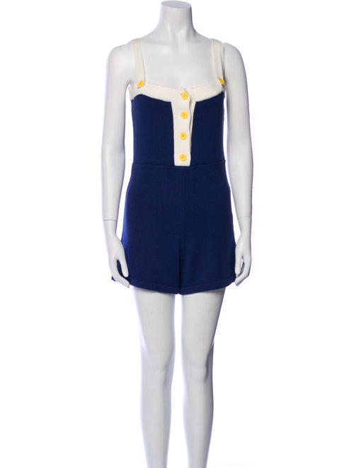 Staud Square Neckline Romper