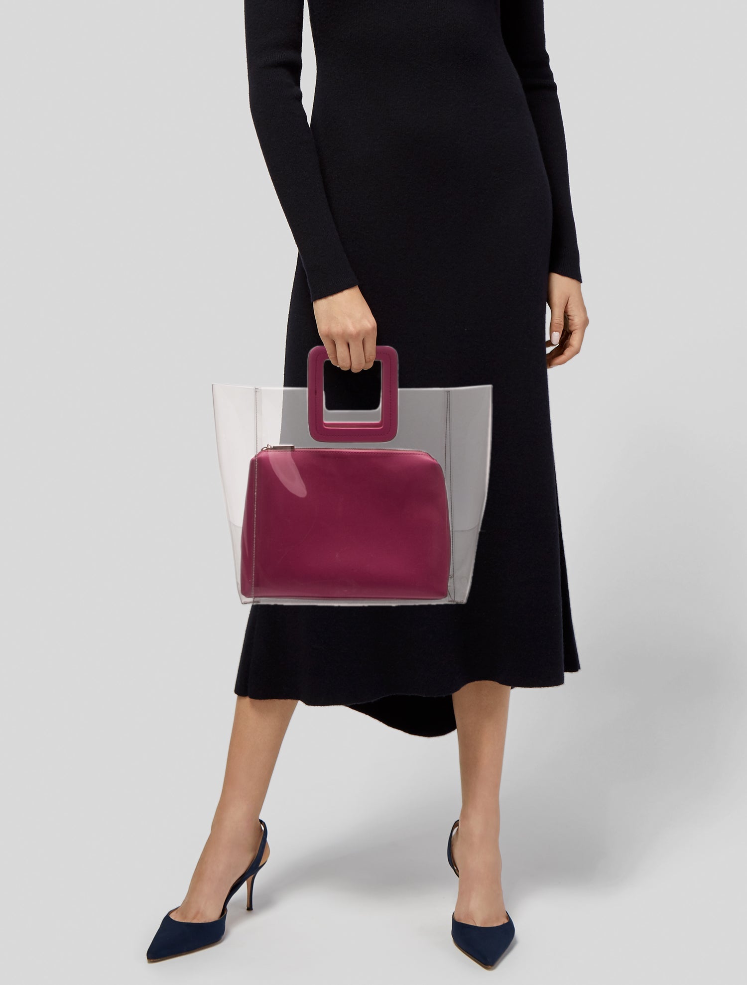 Staud Leather Top Handle Bag