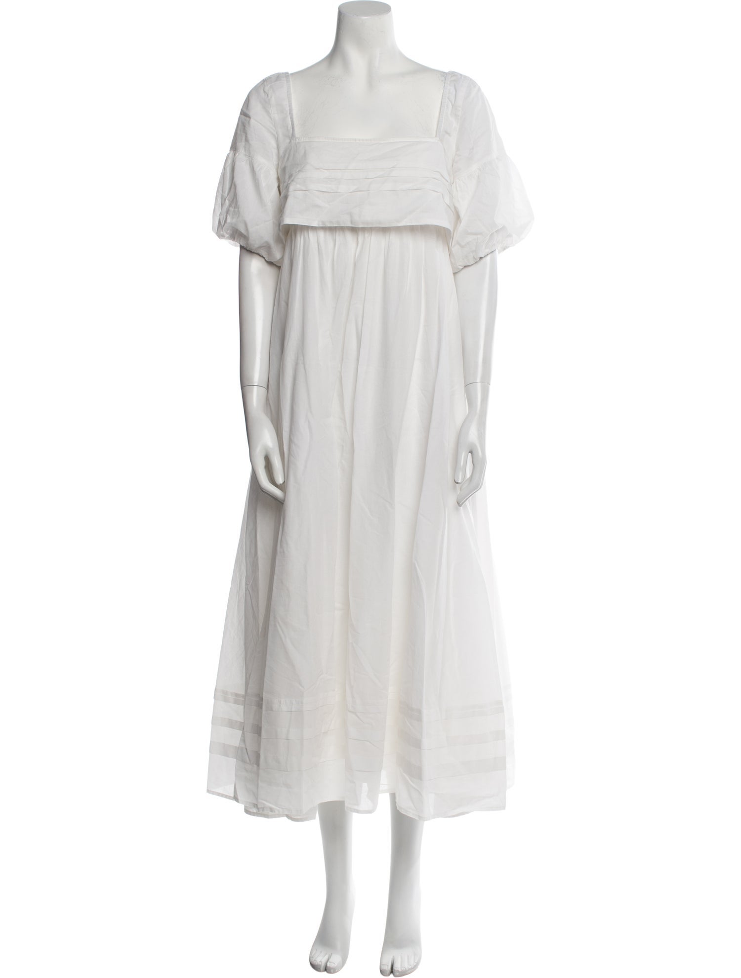 Staud Square Neckline Long Dress