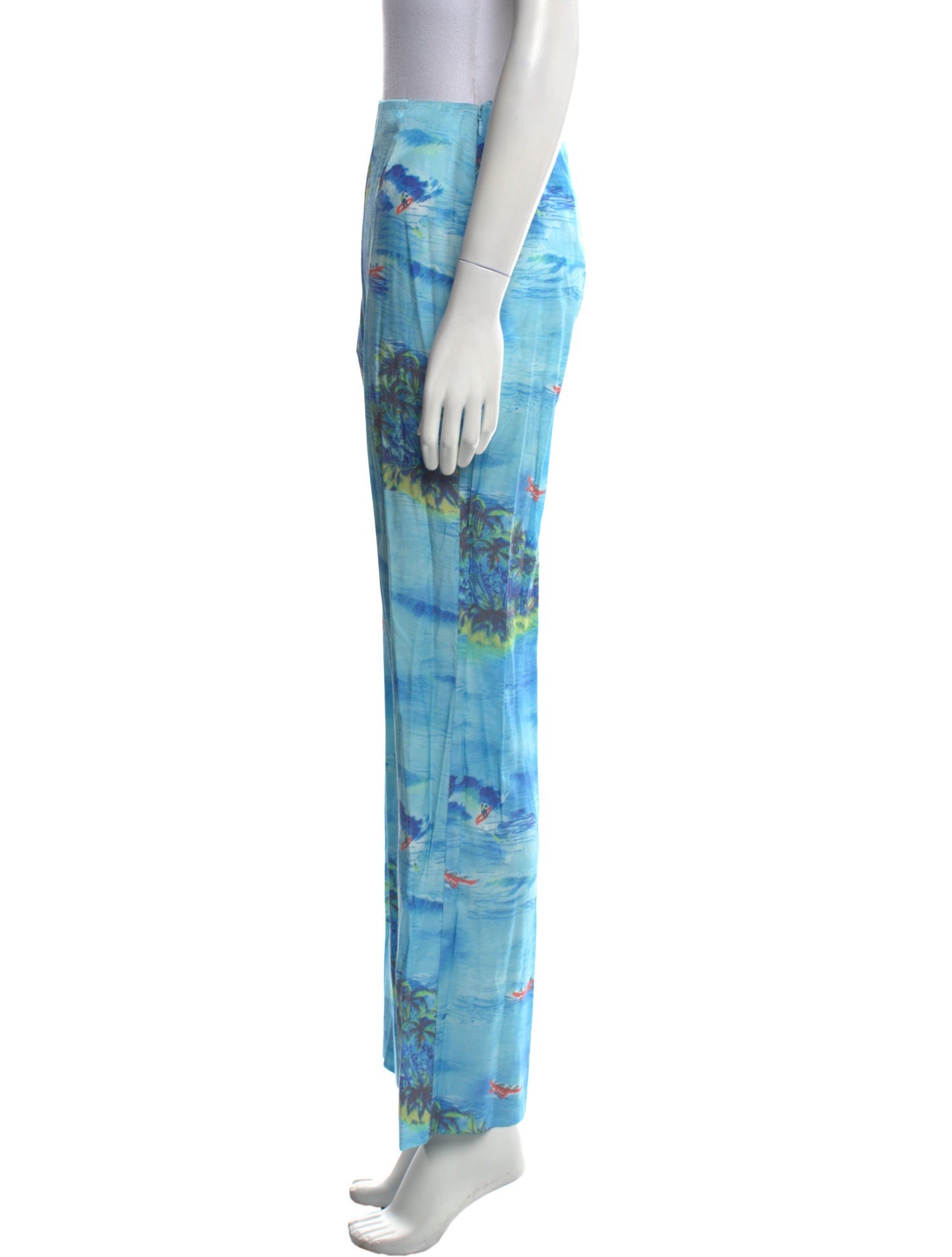 Staud Printed Wide Leg Pants